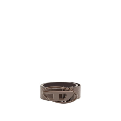 Ovale D-Logo Donkerbruine Riem Diesel , Brown , Dames