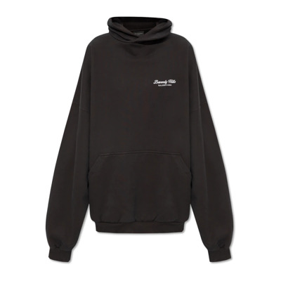 Oversized hoodie Balenciaga , Black , Dames