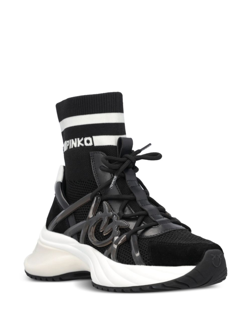 PINKO Ariel soksneakers - Zwart