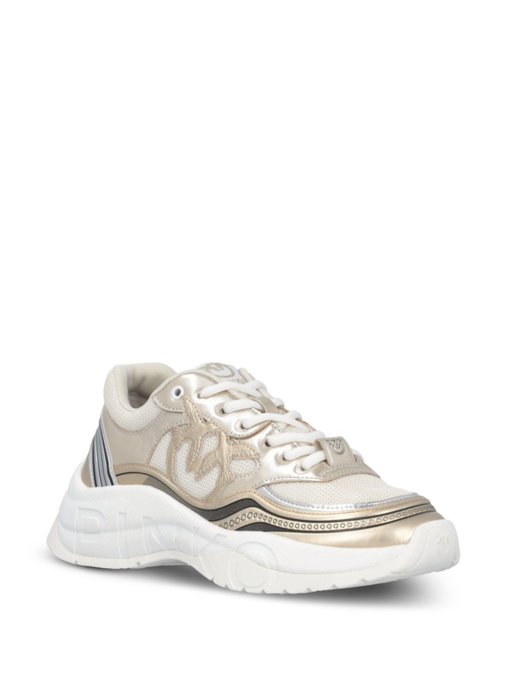 PINKO Glammy 04 sneakers met metallic effect - Goud