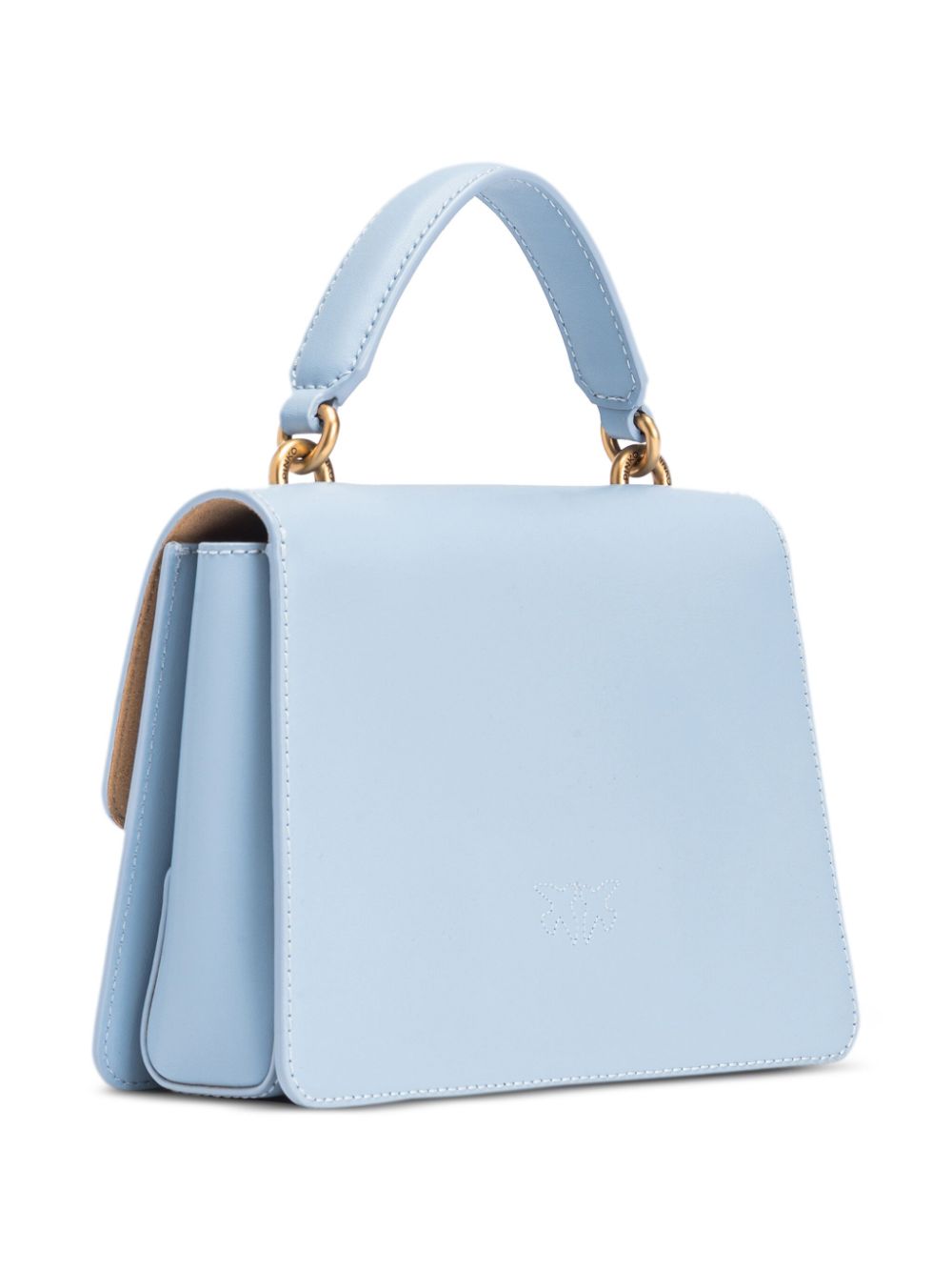 PINKO Kleine Love One leren tas - Blauw