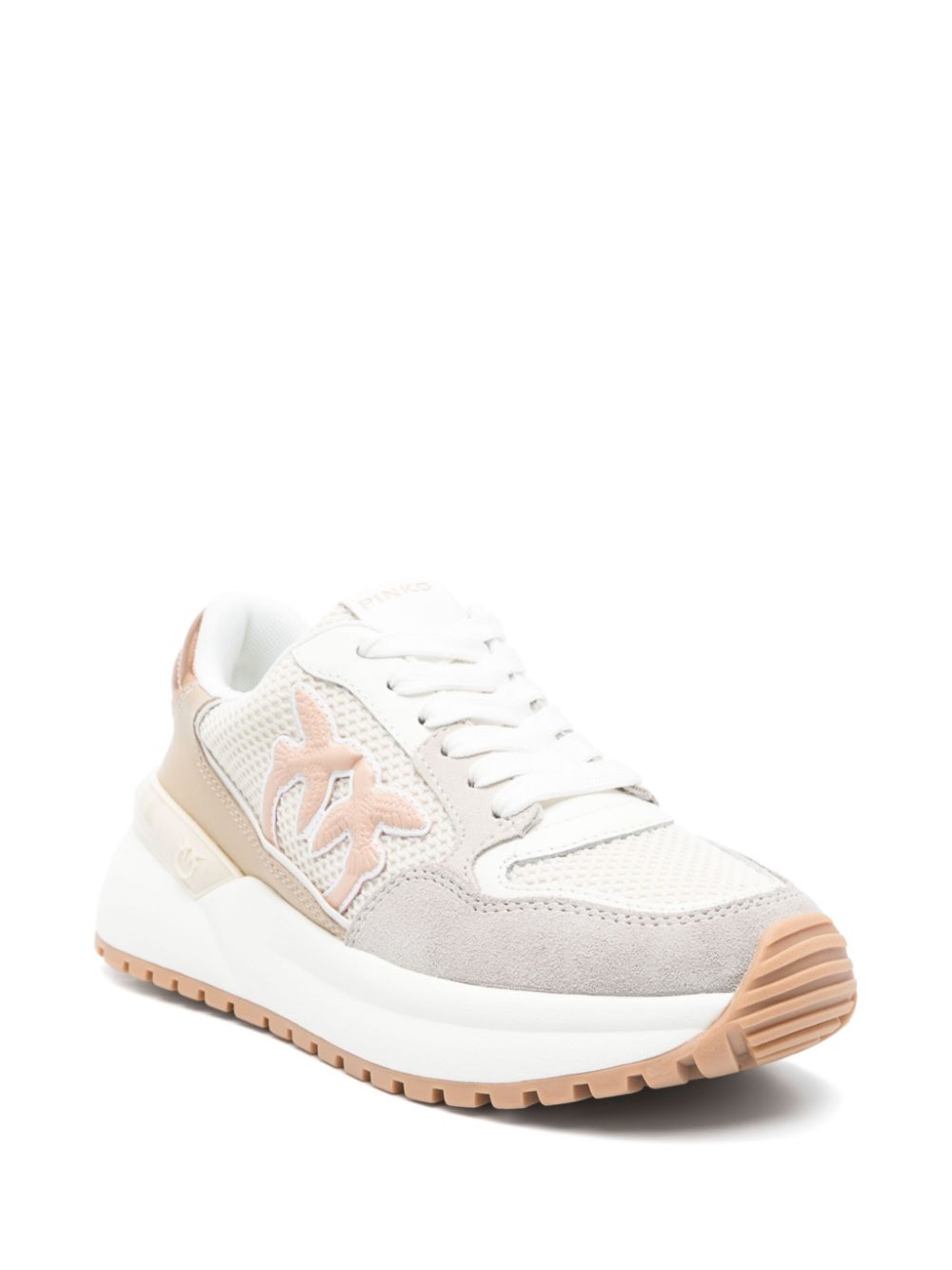 PINKO Love Birds sneakers met applicatie - Beige