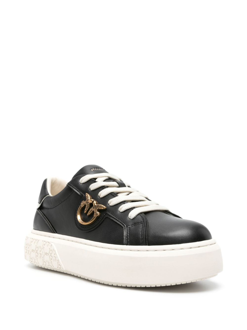 PINKO Love Birds sneakers met plakkaat - Zwart