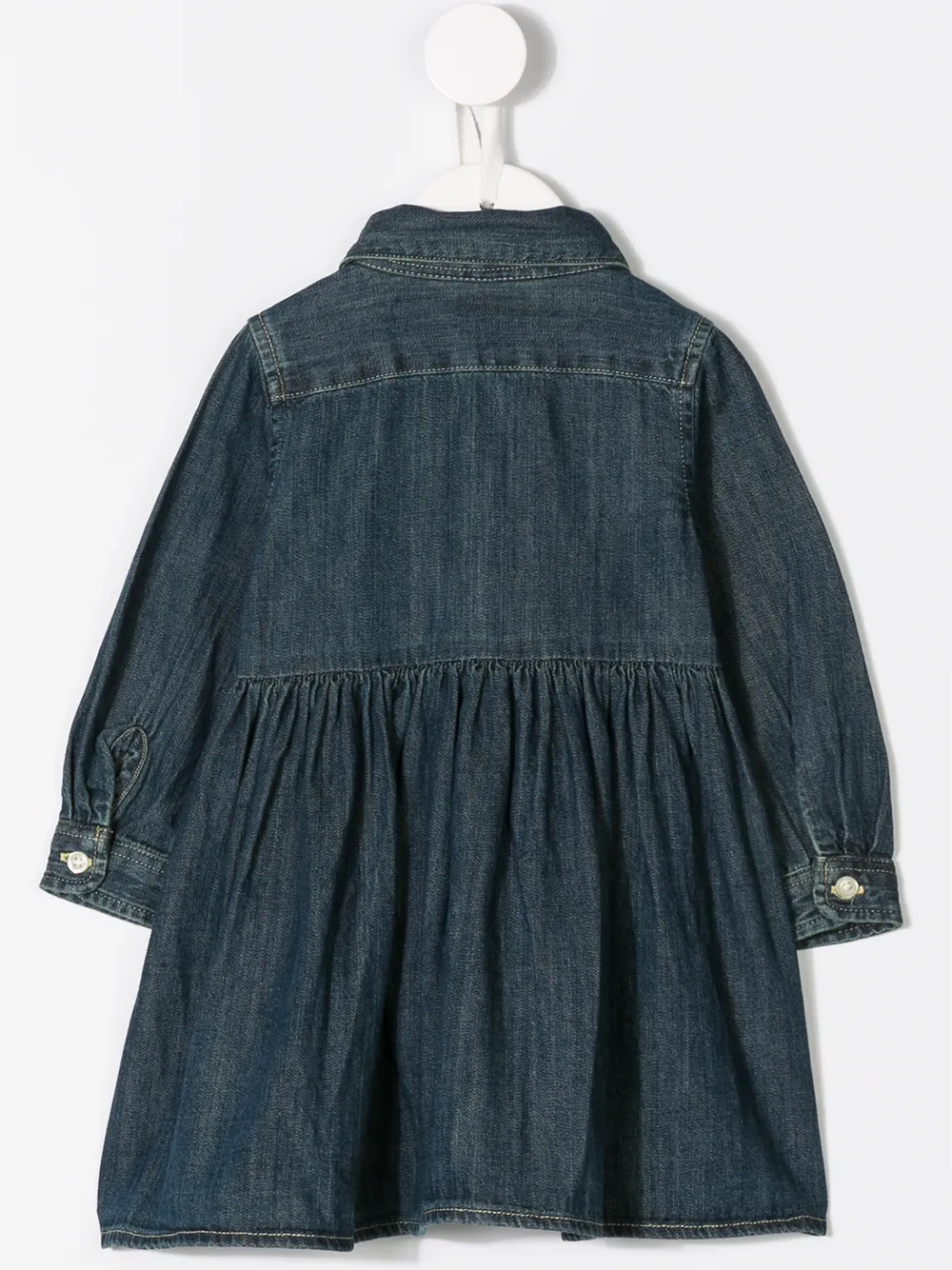 POLO RALPH LAUREN KIDS Jurk met broekje van denim - Blauw