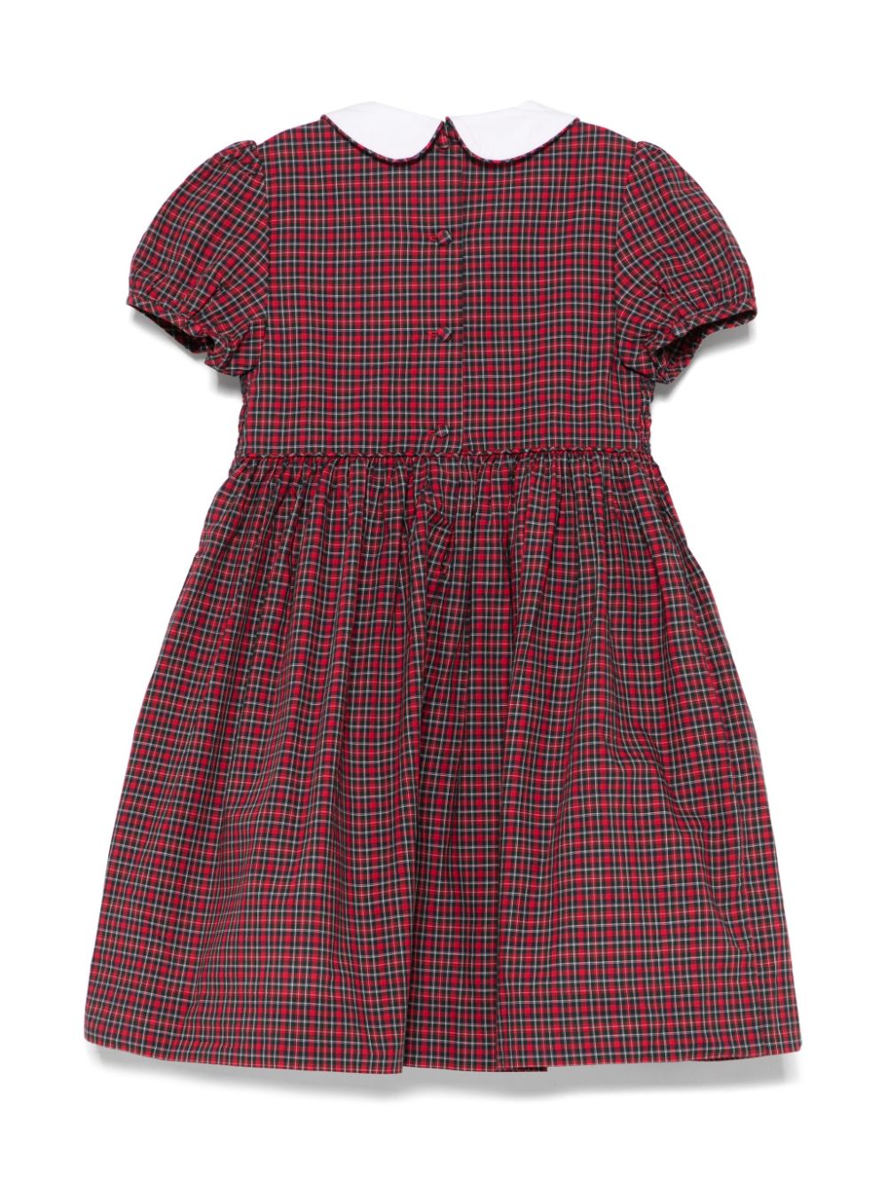 POLO RALPH LAUREN KIDS Jurk met tartan ruit - Rood