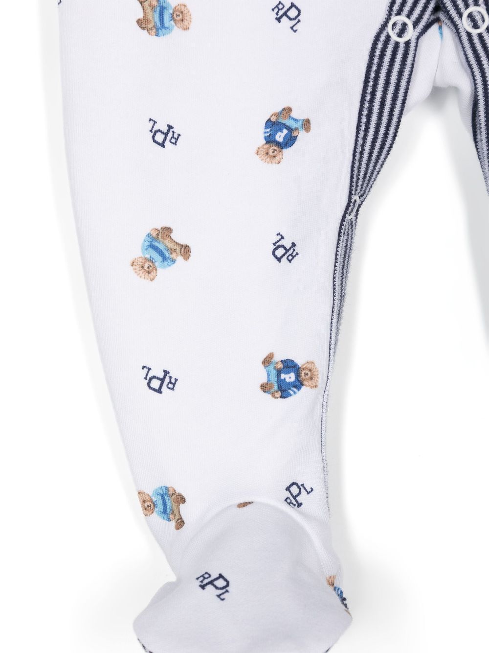 POLO RALPH LAUREN KIDS Katoenen babypakje met teddybeerprint - Wit