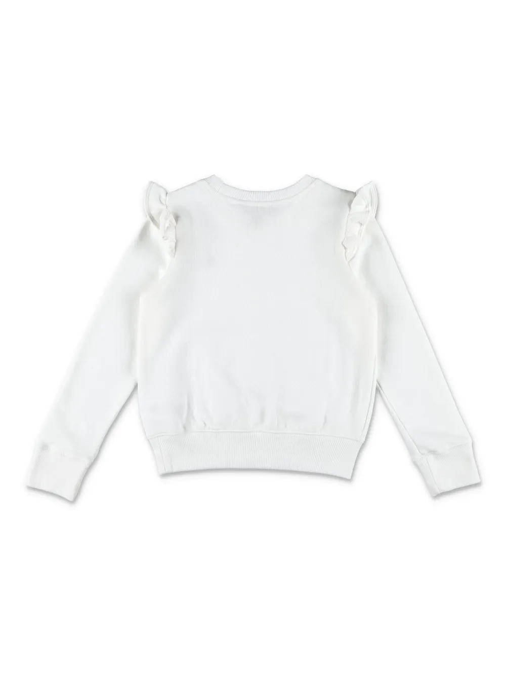 POLO RALPH LAUREN KIDS Polo Pony sweater met ruches - Wit