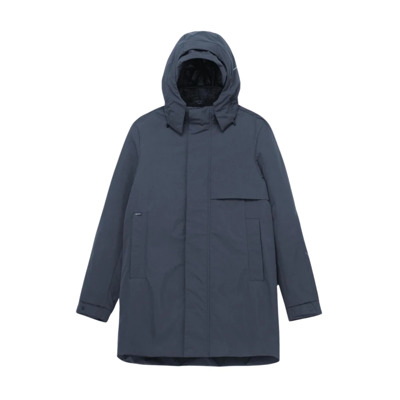 Parka Jas Donkergrijs Qm484 Krakatau , Blue , Heren