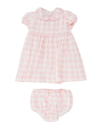 Polo Ralph Lauren Gingham Linen Dress Infant Girl Baby dress Pink Size 12 Linen