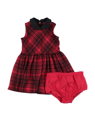 Polo Ralph Lauren Infant Girl Baby dress Red Size 6 Polyester, Viscose, Elastane