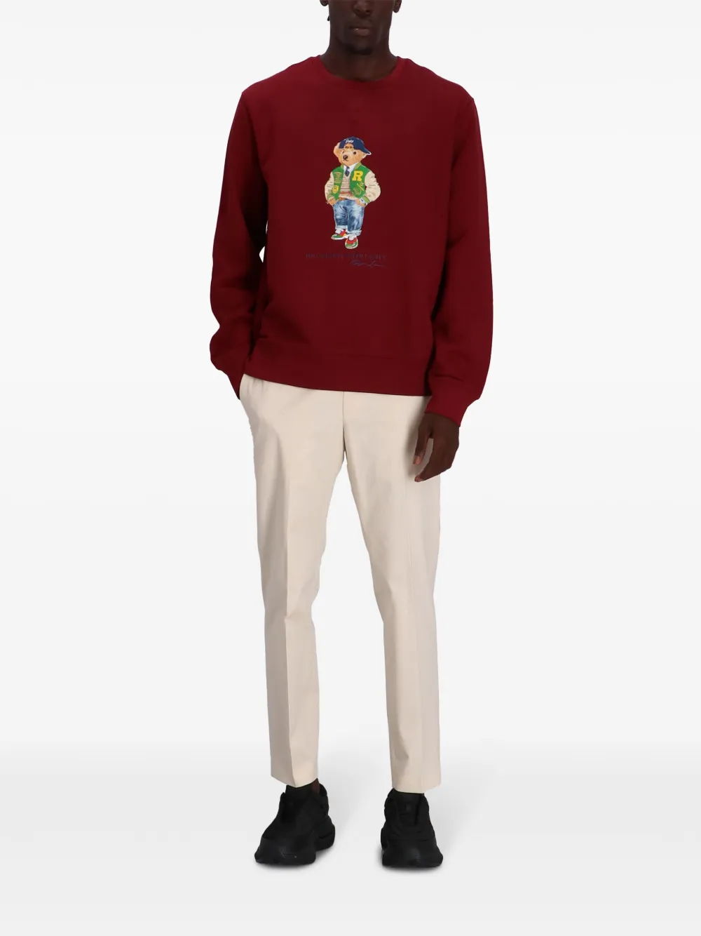 Polo Ralph Lauren Sweater met Polo Bear-print - Rood