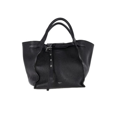 Pre-owned Leather celine-bags Celine Vintage , Black , Dames