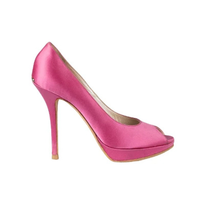 Pre-owned Satin heels Dior Vintage , Pink , Dames