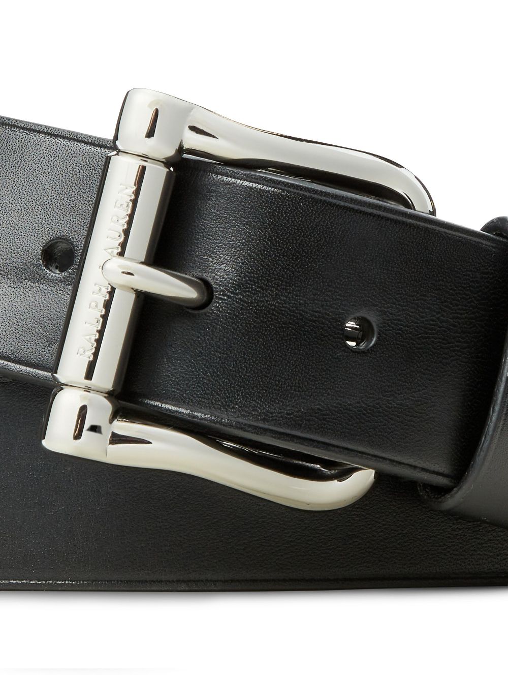 Ralph Lauren Purple Label Leren riem - Zwart