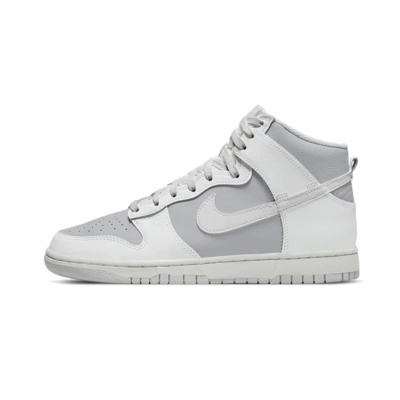 Retro Grey White Dunk High Nike , Gray , Heren