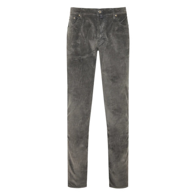 Ribfluwelen broek met binnendetails Jacob Cohën , Gray , Heren