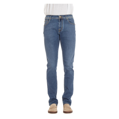 Slim-Fit Sartorial Denim Jeans Nick Jacob Cohën , Blue , Heren