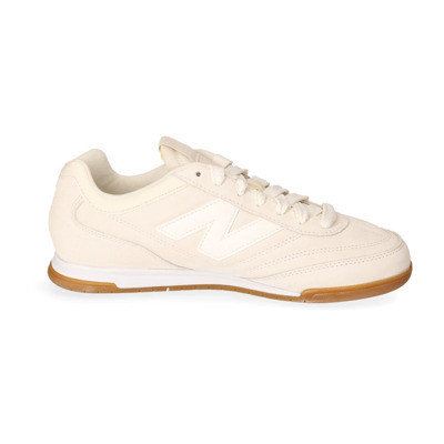 Sneaker met laag profiel van suède en mesh New Balance , Beige , Dames