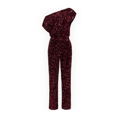 Stijlvolle Jumpsuit voor Moeiteloze Stijl Elisabetta Franchi , Red , Dames