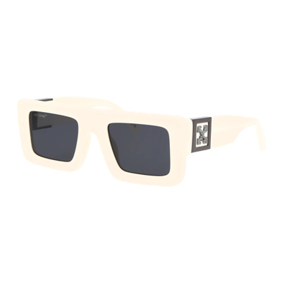 Stijlvolle Leonardo Zonnebril voor de Zomer Off White , White , Unisex