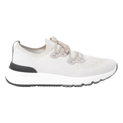 Stijlvolle Sneakers voor Mannen en Vrouwen Brunello Cucinelli , White , Heren