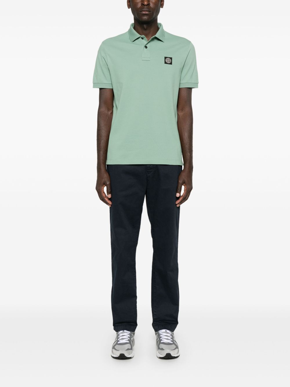 Stone Island Broek met Compass-patroon - Blauw