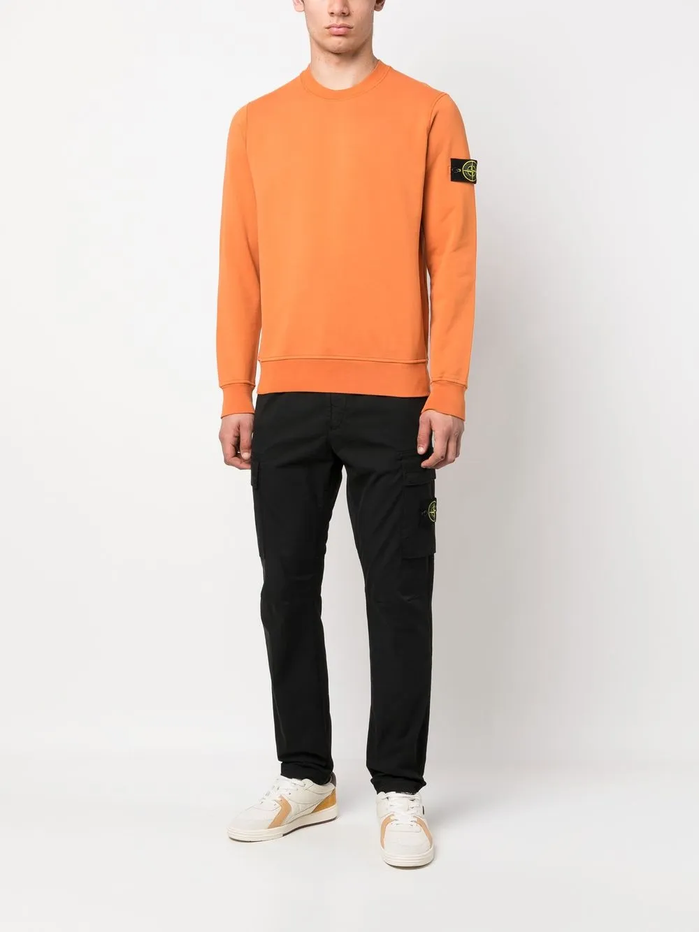 Stone Island Broek met toelopende pijpen - Zwart