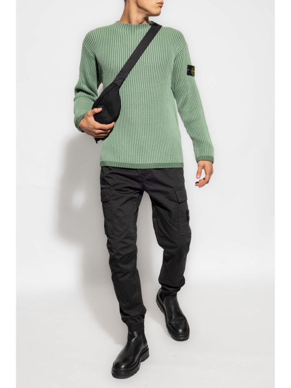 Stone Island Geribbelde trui - Groen