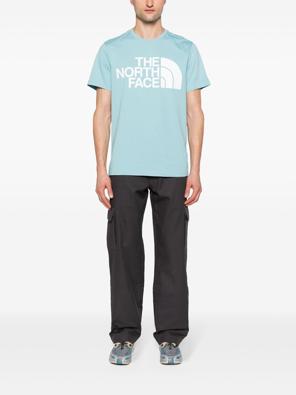 The North Face T-shirt met logoprint - Blauw