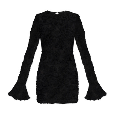 Tule jurk met lange mouwen Rotate Birger Christensen , Black , Dames