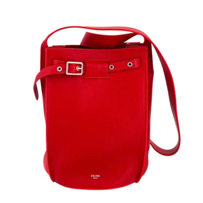 Tweedehands Rode Leren Celine Tas Celine Vintage , Red , Dames