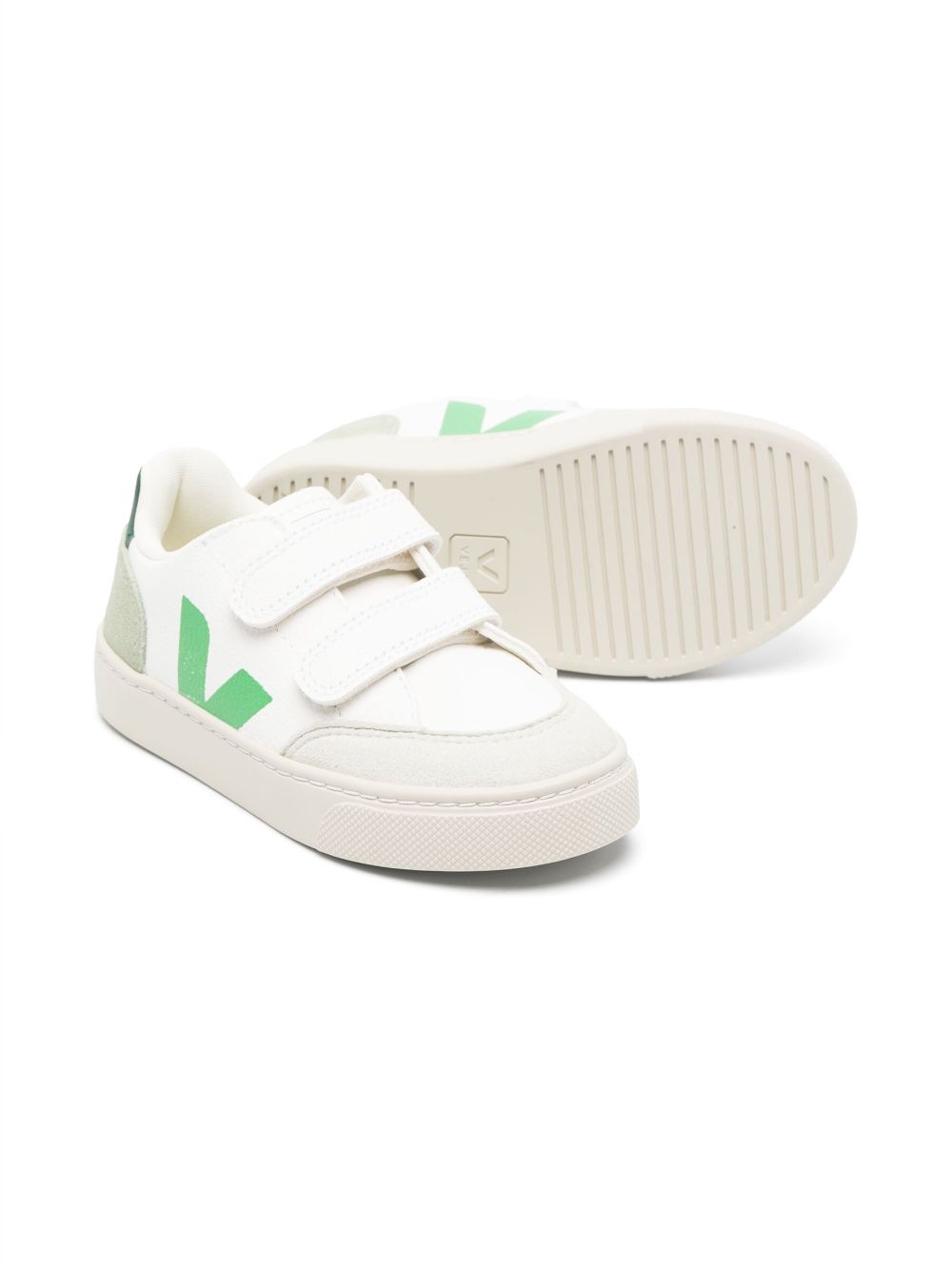 VEJA Kids Sneakers met klittenband - Wit