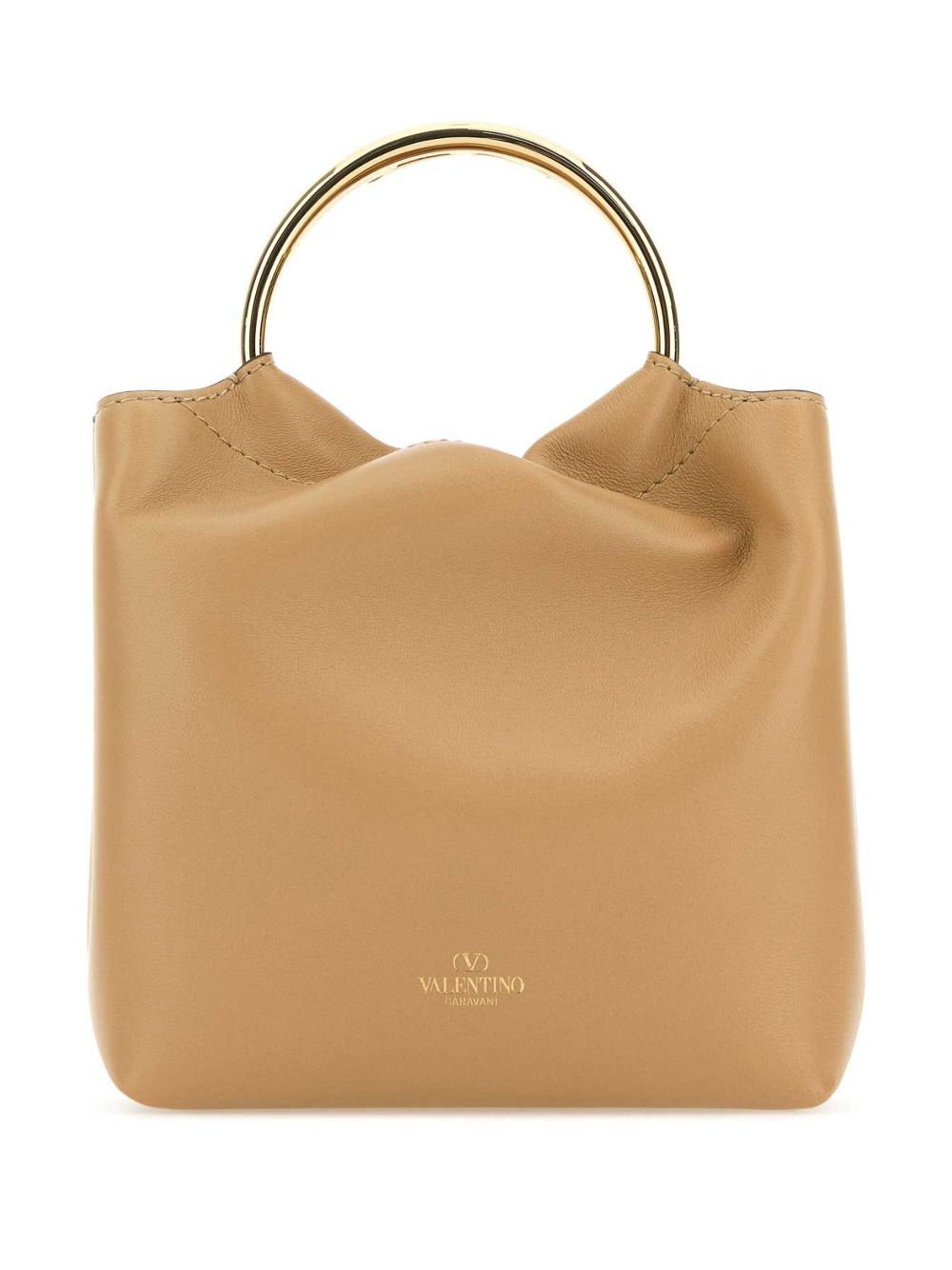 Valentino Garavani Leren bucket-tas - Beige