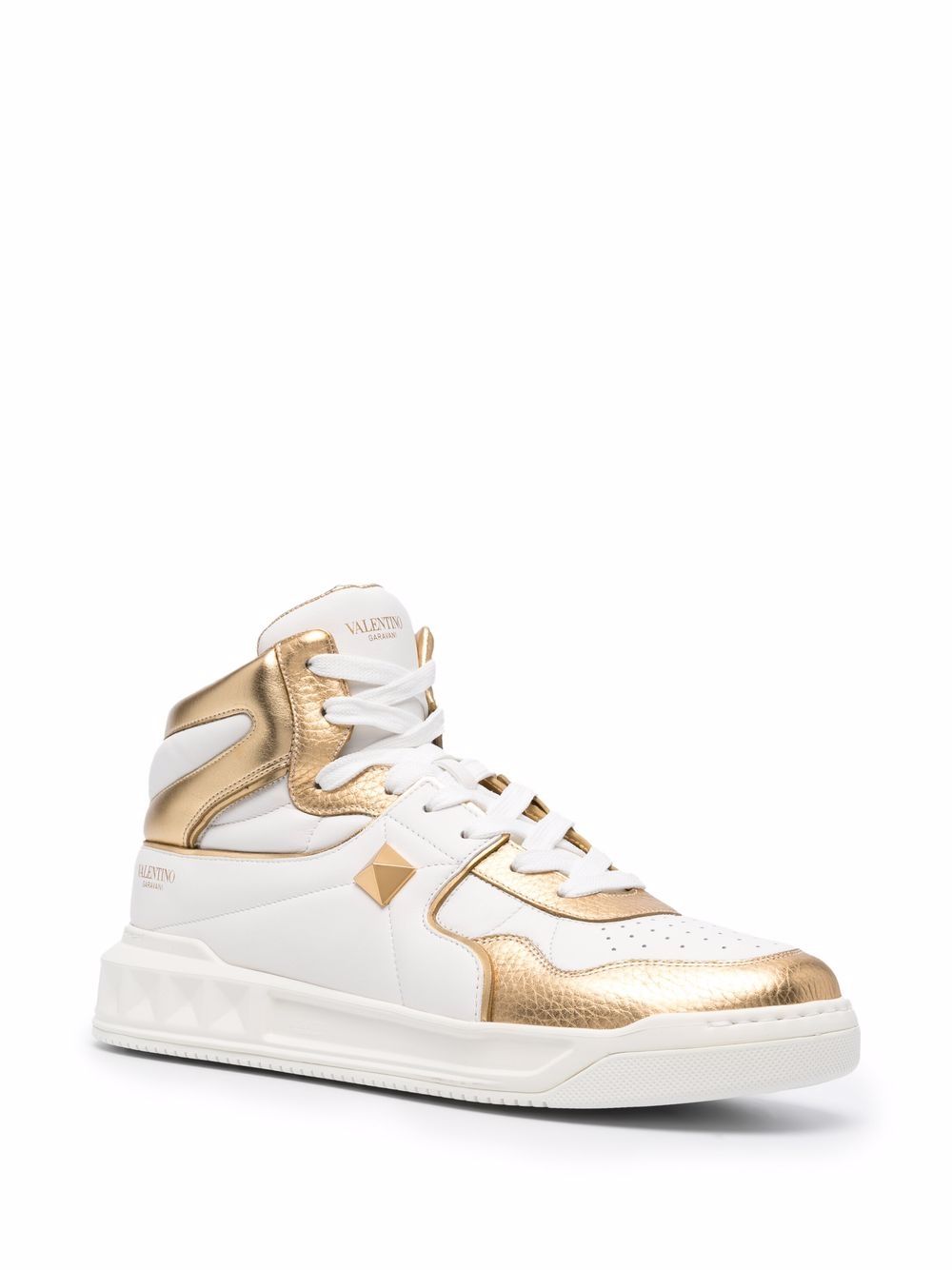 Valentino Garavani Roman Stud high-top sneakers - Wit