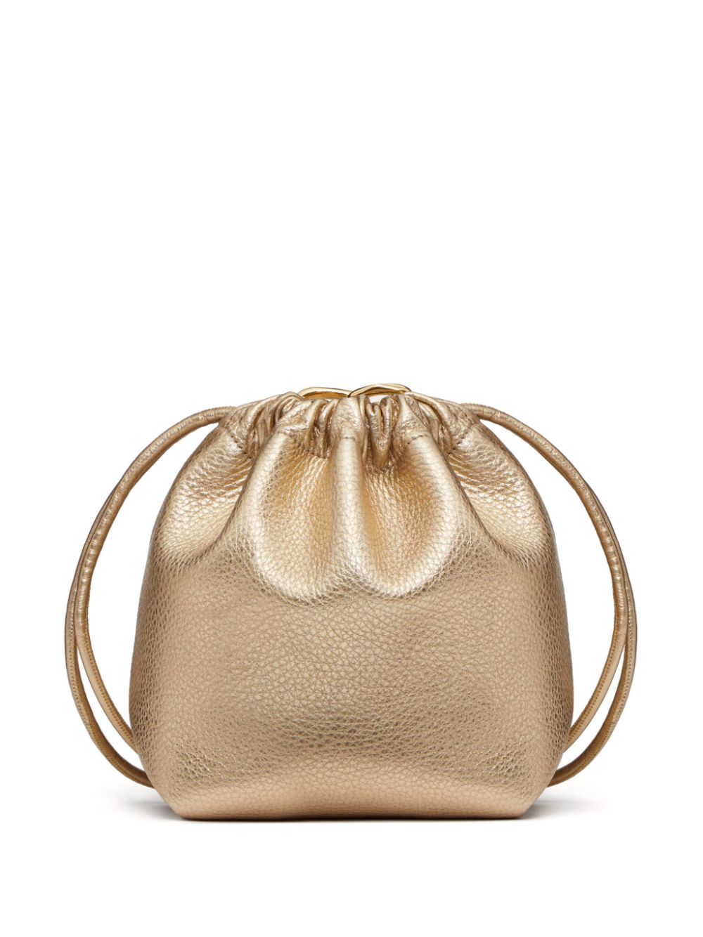 Valentino Garavani VLogo Pouf mini bucket-tas - Goud