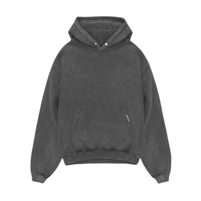 Vintage Grijze Oversized Hoodie Represent , Gray , Heren