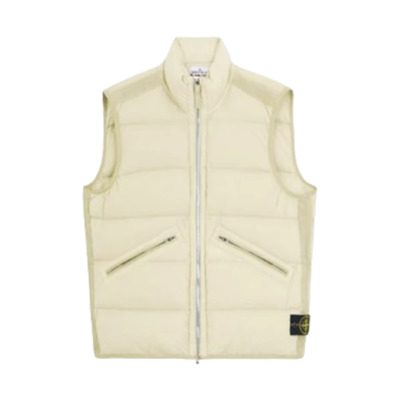 Waterafstotende Puffer Vest Stone Island , Beige , Heren