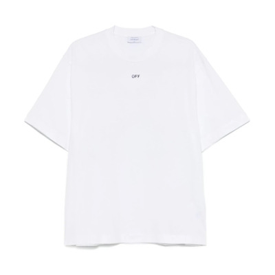 Wit Logo Print Crew Neck T-shirt Off White , White , Heren