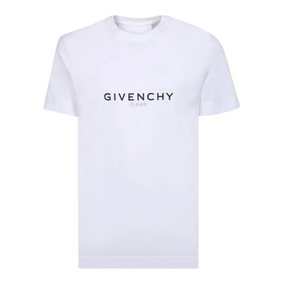 Wit T-shirt Klassieke Stijl Comfort Givenchy , White , Heren