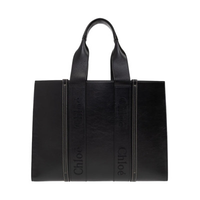 'Woody Large' shopper tas Chloé , Black , Dames