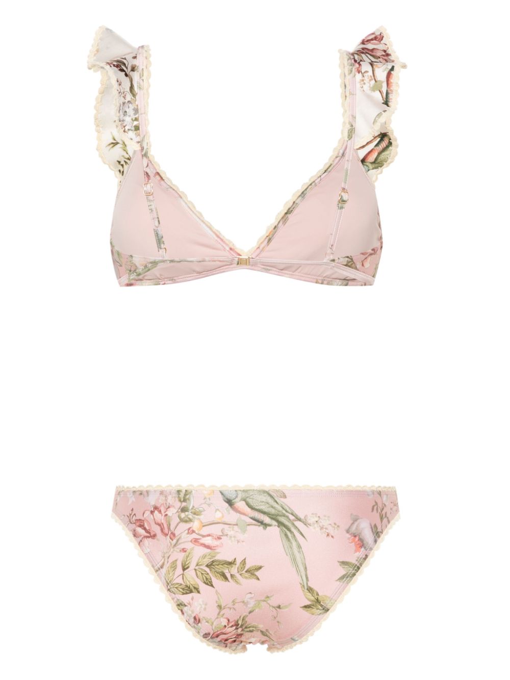 ZIMMERMANN Bikini met gehaakte afwerking - Roze