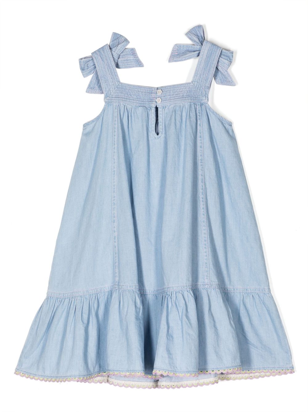 ZIMMERMANN Kids Mouwloze spijkerjurk - Blauw