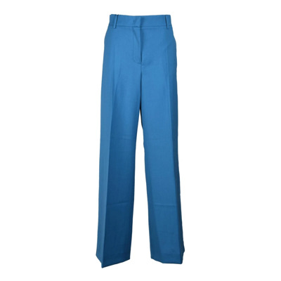 Zuivere Wol Weekend Broek Max Mara Weekend , Blue , Dames