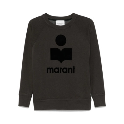 Zwarte Sweater met Ronde Hals en Lange Mouwen Isabel Marant Étoile , Black , Dames