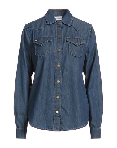 ..,merci Woman Denim shirt Blue Size XS Cotton