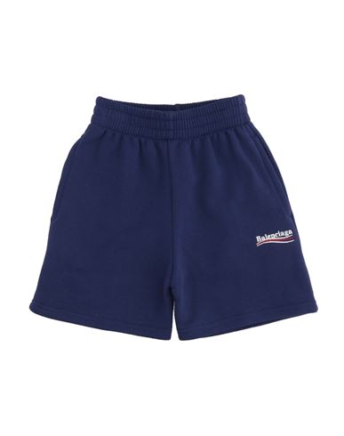 Balenciaga Kids Toddler Girl Shorts & Bermuda Shorts Navy Size 6 Cotton, Polyester