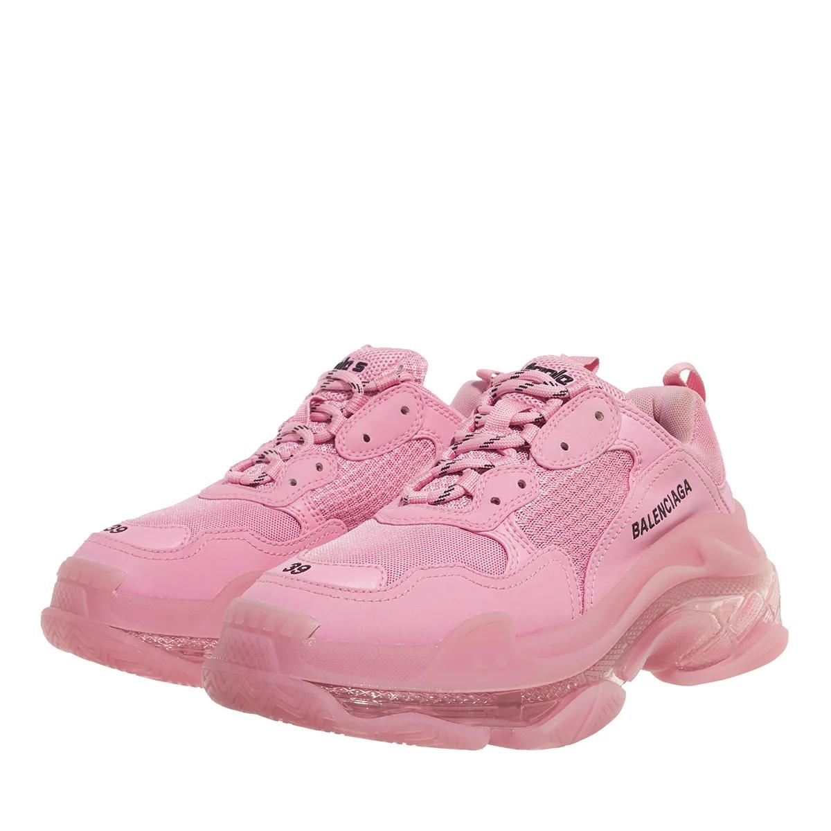 Balenciaga Sneakers - Triple S Clear Sole Sneakers in roze