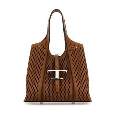 Bruine Leren Tassen met Afneembare Pouch Tod's , Brown , Dames