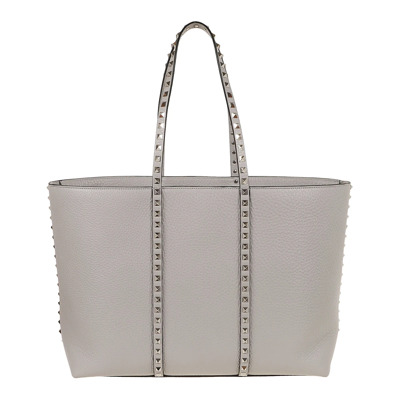 Grijze Rockstud Tote Tas Valentino Garavani , Gray , Dames