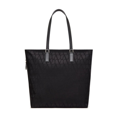 Iconography Tote Bag, Zwart Valentino Garavani , Black , Heren